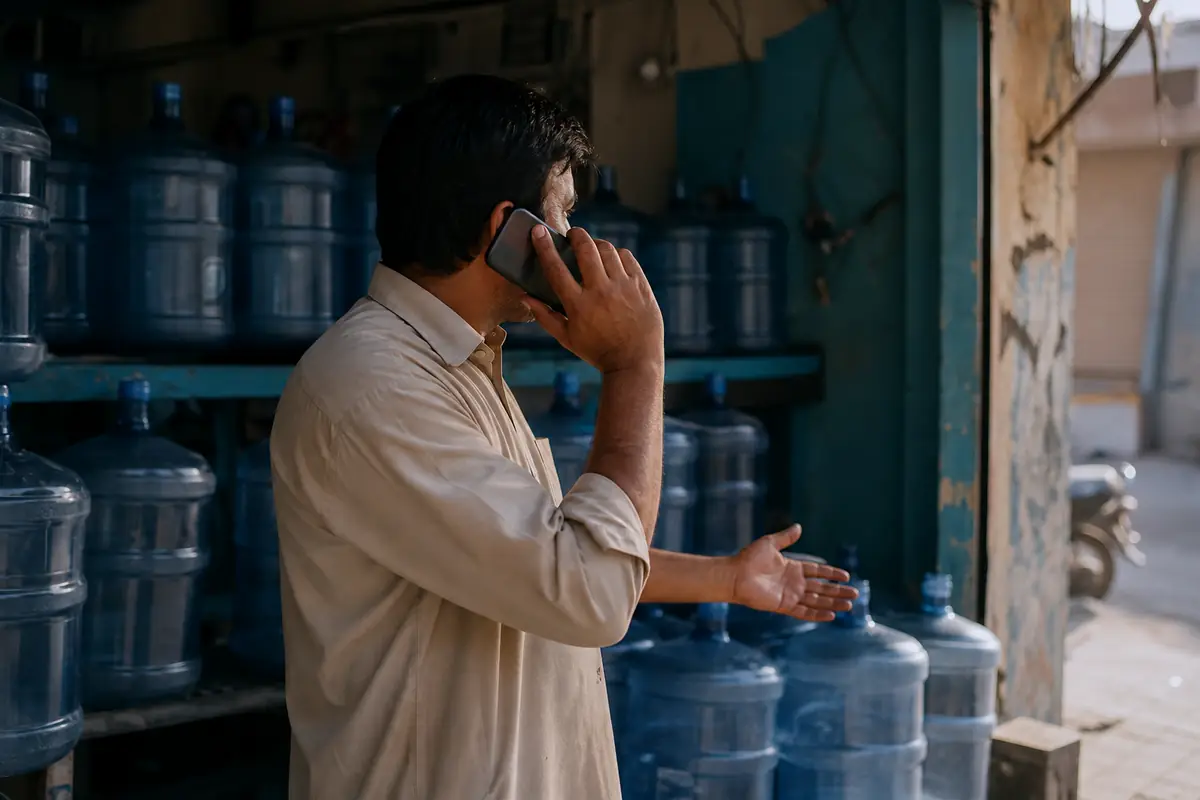 Owner calling a customer in the afternoon about a pending balance
